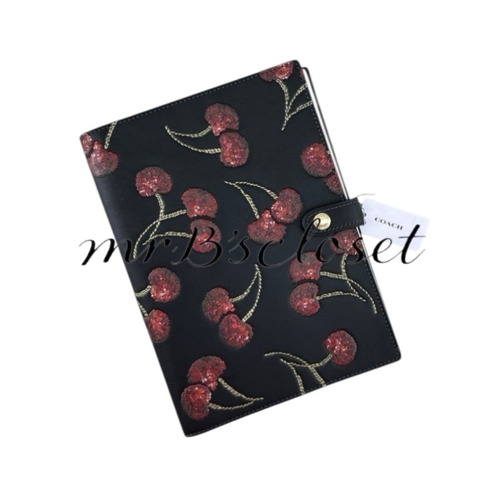 Coach Black Cherry Notebook Limited Authentic